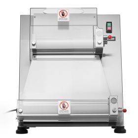 Pizza Dough Roller Sheeter, 3-16 Inch Semi-automatic Stainless Steel Pizza Press, Commercial Electric 390W Pasta Maker Machine, 260 pcs Per Hour
